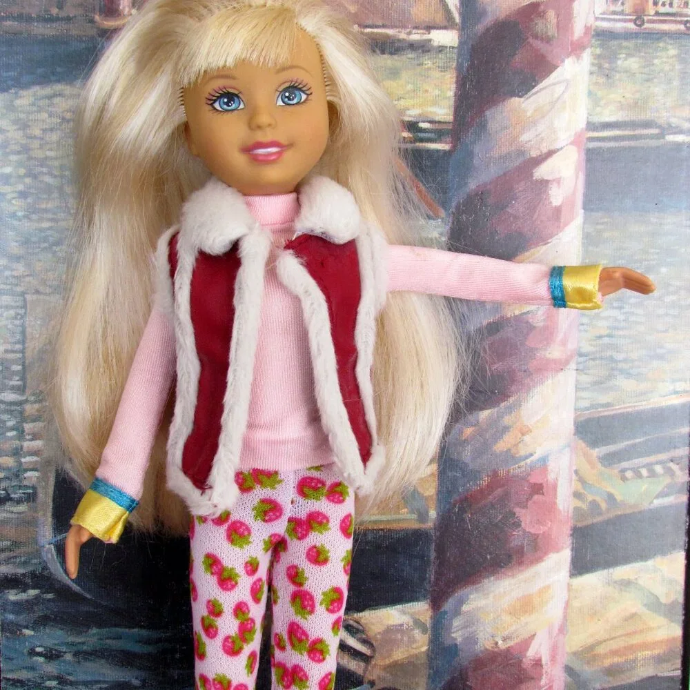 WEE 3 FRIENDS CLOTHES, PINK RAINCOAT, TUTU, TURTLENECK, VEST, LEGGINGS, SHOES +